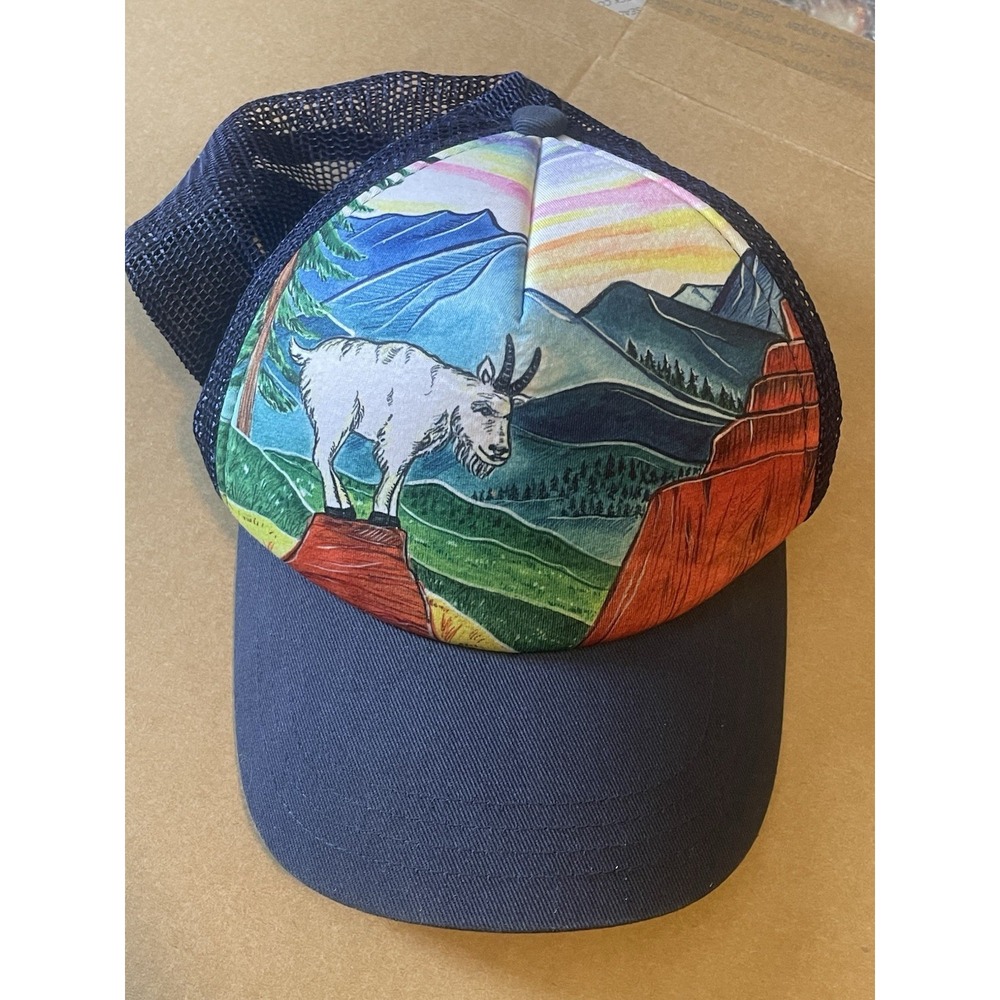 Sunday Afternoons Artist Series Acacia Lacy Goat Trucker Hat Size Adjustable